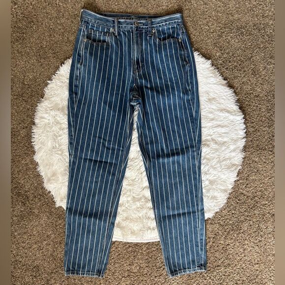 American Eagle Striped Jeans Womens Size 6 - Picture 1 of 8